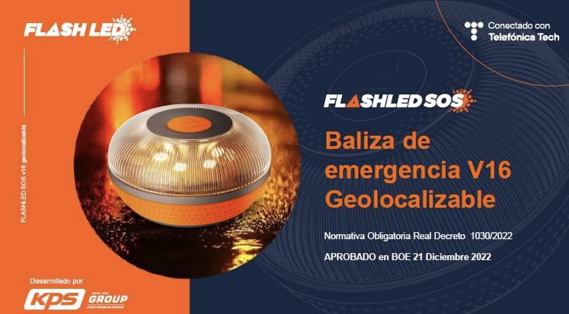  FlashLED SOS Luz de Emergencia V16 Conectada Homologada